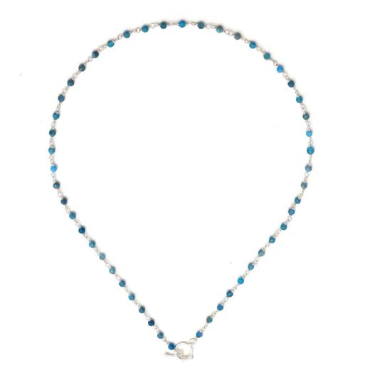 Collar Plata Mujer COM0095PLNP Piedras Minerales Neo Apetite