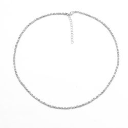 Collar Plata COM0102PLLA Piedras Minerales Labradorita