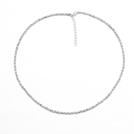 Collar Plata COM0102PLLA Piedras Minerales Labradorita