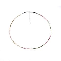 Collar Plata COM0102PLPL Piedras Minerales Piedra Luna