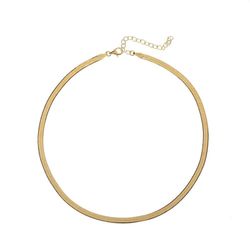Collar Plata Dorada 32+6cm CO00443DO Choker