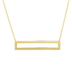 Collar Plata Dorada 36+5cm COL0610DOXXXX Rectangulo