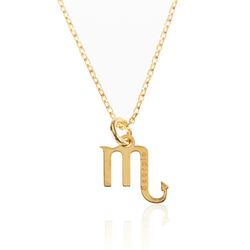 Collar Plata Dorada 37+4cm CO00424DO Zodiaco Escorpio