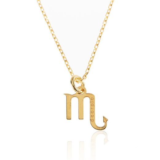 Collar Plata Daurada 37+4cm CO00424DO Zodíac Escorpí