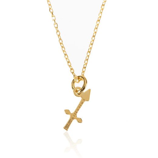 Colar Prata Dourado 37+4cm CO00425DO Zodíaco Sagitário