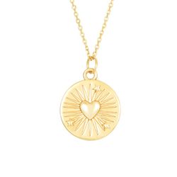 Collar Plata Dorada 38+4cm COL0652DO Corazón