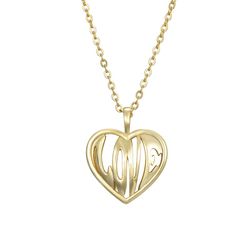 Collar Plata Dorada 38+4cm COL0674DO Corazón
