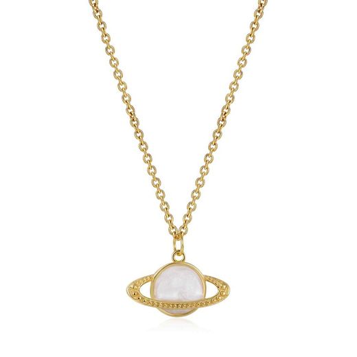 Collar Plata Daurada 38+5cm COL0612DOEW Saturn