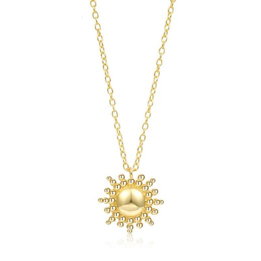 Collar Plata Daurada 38+5cm COL0622DOXXXX Sol