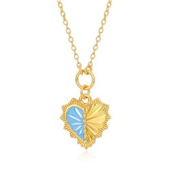 Collar Plata Dorada 38+6cm COL0601DOETXX Corazon