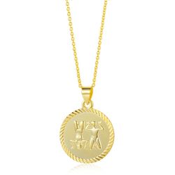 Collar Plata Dorada 40+5cm CO00405DO Zodiaco Geminis