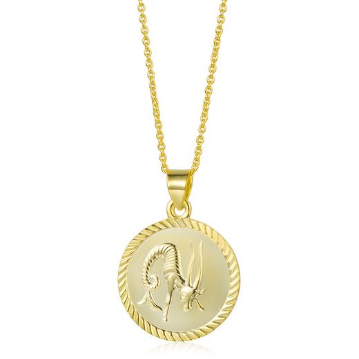 Gold Plated Silver Necklace 40+5cm CO00412DO Capricorn Zodiac