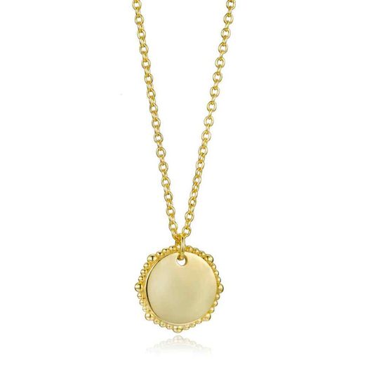 Collier Argent Doré 40+5cm CO00416DO Pendentif