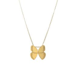 Collar Plata Dorada 40+5cm COL0636DO Mariposa