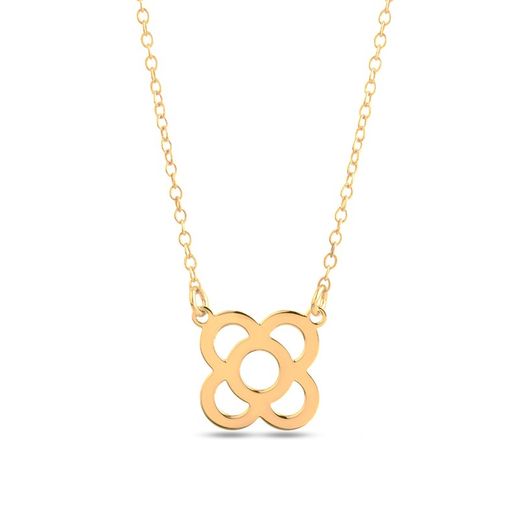 Collar Plata Daurada 40+5cm COL0662DO Panot De Barcelona