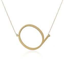 Collar Plata Dorada 46+5cm CO00451DOQ Letra Q