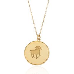 Collar Plata Dorada 54+5cm CO00431DO Zodiaco Aries