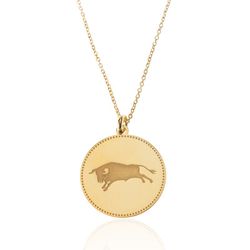 Collar Plata Dorada 54+5cm CO00432DO Zodiaco Tauro