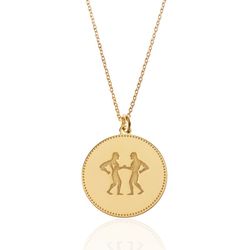 Collar Plata Dorada 54+5cm CO00433DO Zodiaco Geminis