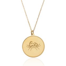 Collar Plata Dorada 54+5cm CO00434DO Zodiaco Cancer