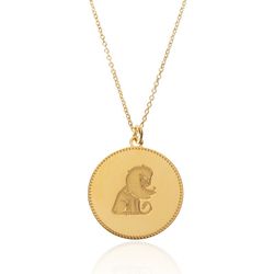 Collar Plata Dorada 54+5cm CO00435DO Zodiaco Leo