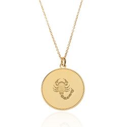 Collar Plata Dorada 54+5cm CO00438DO Zodiaco Escorpio