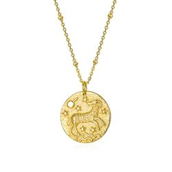 Collar Plata Dorada 55+5cm CO00461DO Zodiaco Aries