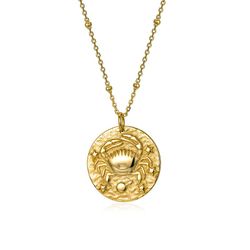 Collar Plata Dorada 55+5cm CO00464DO Zodiaco Cancer