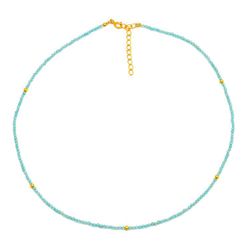 Colgante Plata Dorada Mujer COM0056DOAP Piedras Minerales Apatito