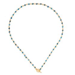Collar Plata Dorada Mujer COM0095DONP Piedras Minerales Neo Apetite