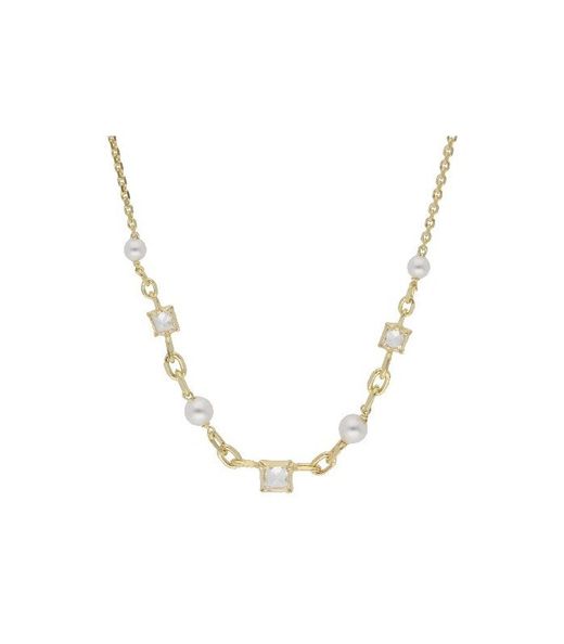 Colar Liska LAF6419CL-D com Pérolas e Zircônias Banhadas a Ouro