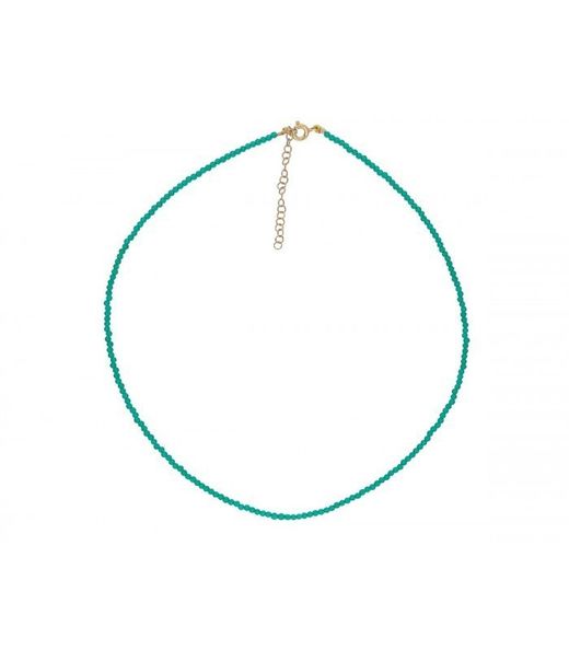 Collar Plata Daurada Liska LAF6476CL-D Pedres Naturals Turquesa