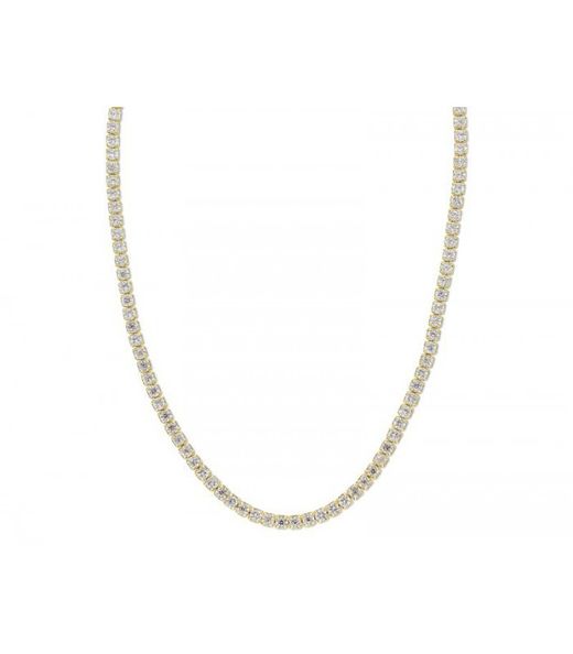 Collier Liska en argent plaqué or pour femme avec chaîne en zircone LAD1074CL-D