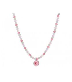 Colgante Plata Dorada Liska Mujer LSW3214CL Colgante Liska Cristals Rosa