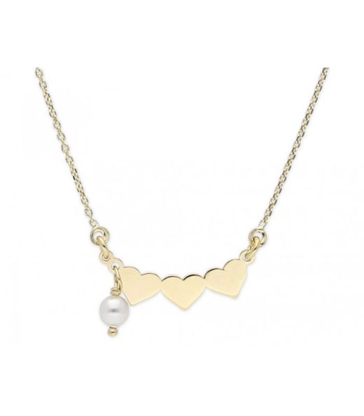 Collar Plata Daurada Liska Dona LSW4276CL-D Cors Circonites