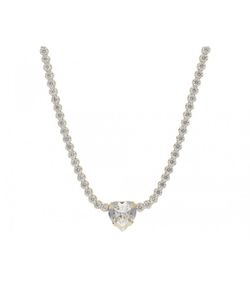 Colgante Plata Dorada Liska Mujer LSW4357CL-D Corazón Circonitas