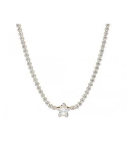 Colgante Plata Dorada Liska Mujer LSW4358CL-D Estrella Circonitas