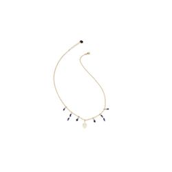 Collar Plata Dorada Sovrani 42+4cm J7465 Cristal Azul Onix