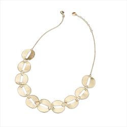 Collar Plata Dorada Sovrani Mujer J12500 Óvalos Calados Irregulares 46+6cm