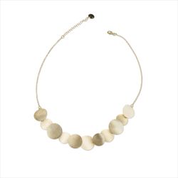 Collar Plata Dorada Sovrani Mujer J12506 Discos En Brillo 46+6cm