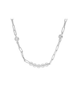 Collar Plata Liska LAF6416CL Perlas