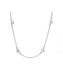 Collar Plata Liska LAF6449CL Estrellas Circonitas