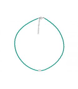 Collar Plata Liska  LAF6477CL Perla Piedras Naturales
