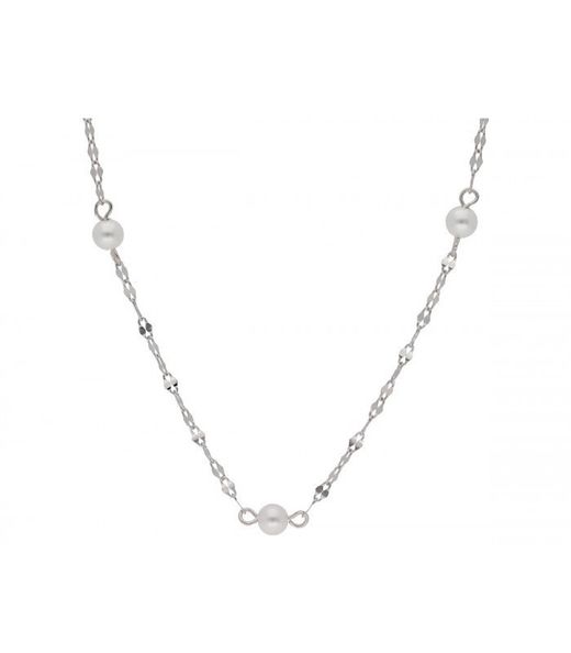 Collar Plata Liska LAF6495CL Perlas