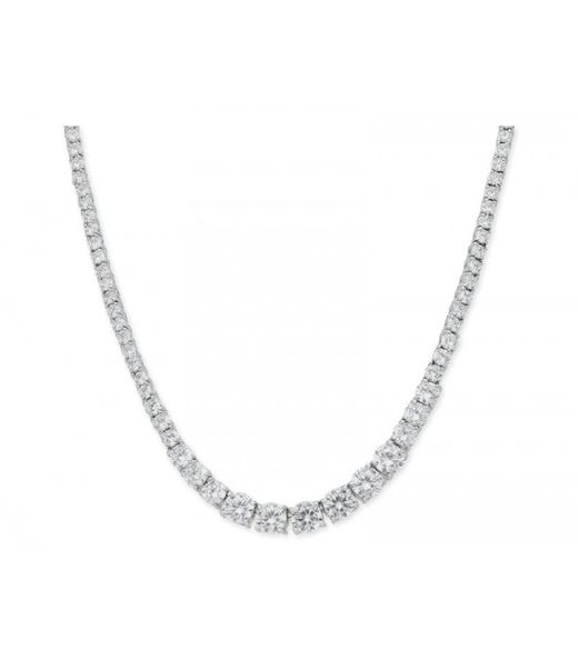 Colar feminino Liska em prata LAD1071CL com corrente de zircônia