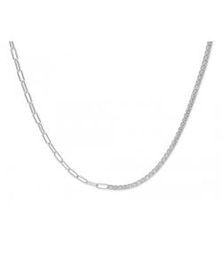 Collar Plata Liska Mujer LAD1173CL Cadena Circonitas Eslabones