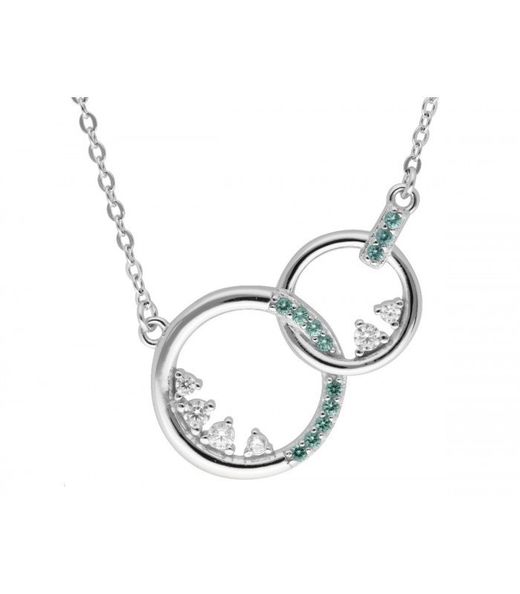 Liska Damen-Anhänger Silber LAD7274CL mit grünen Zirkoniasteinen