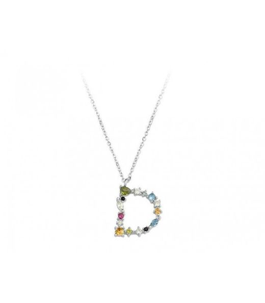 Penjoll Plata Liska Dona LET01CL-D Penjoll D Circonites Multicolor