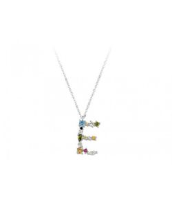 Colgante Plata Liska Mujer LET01CL-E Colgante E Circonitas Multicolor