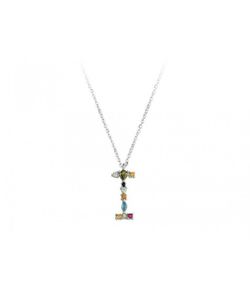 Colgante Plata Liska Mujer LET01CL-I Colgante I Circonitas Multicolor